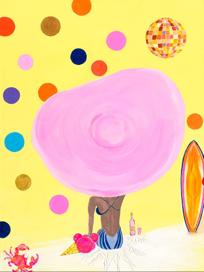 SURFER GIRL Kunstdruck