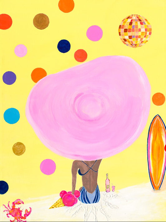 SURFER GIRL Kunstdruck
